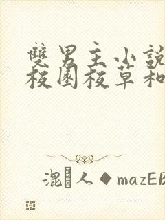 双男主小说推荐校园校草和校霸