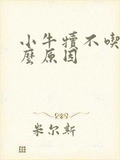 小牛犊不吃奶什么原因