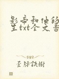 影帝和他的傅先生txt全文番外