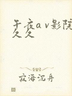 午夜a v影院久久