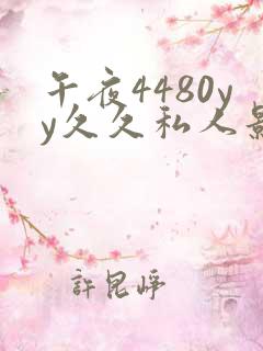 午夜4480yy久久私人影院