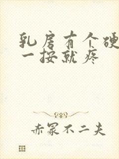 乳房有个硬疙瘩一按就疼