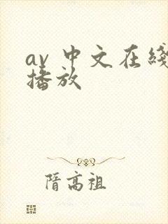 av 中文在线播放
