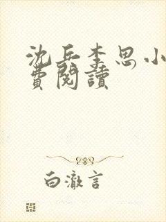 沈兵李思小说免费阅读