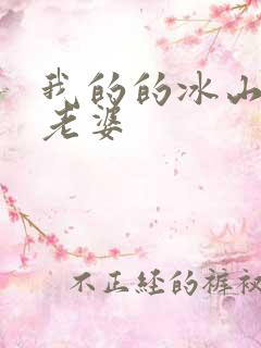 我的的冰山总裁老婆