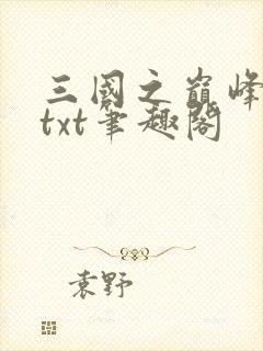 三国之巅峰召唤txt笔趣阁