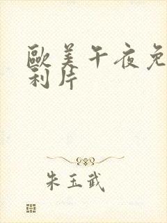 欧美午夜免费福利片