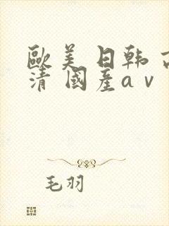 欧美 日韩 高清 国产aⅴ