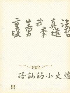 重生我真没想当暖男 李远哲