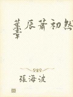 叶辰萧初然最新章