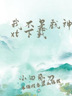 我不是戏神 txt 下载