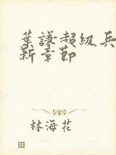 叶谦超级兵王最新章节