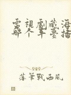 电视剧藏海传在哪个平台播出