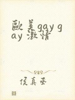 欧美gay gay 激情