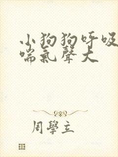 小狗狗呼吸急促喘气声大