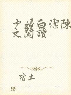 少妇白洁陈三全文阅读