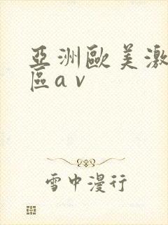 亚洲欧美激情一区a v