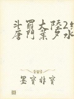 斗罗大陆2绝世唐门叶夕水