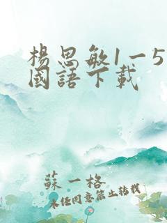 杨思敏1一5集国语下载