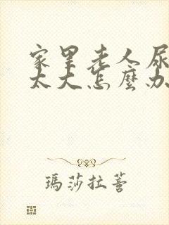 家里老人尿骚味太大怎么办