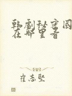 韩剧秘密国语版在哪里看