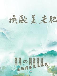 操欧美老肥婆