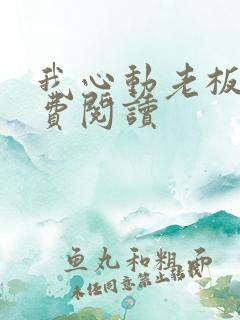 我心动老板娘免费阅读