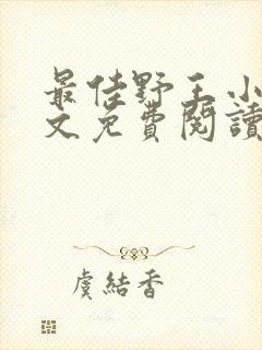 最佳野王小说全文免费阅读无弹窗