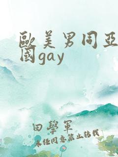 欧美男同亚洲中国gay