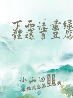 下面流黄绿色液体还有豆腐渣