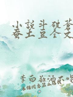 小说斗破苍穹天蚕土豆全文阅读