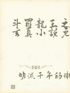 斗罗龙王之太极玄真小说免费阅读