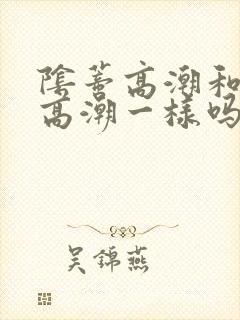 阴蒂高潮和阴道高潮一样吗?