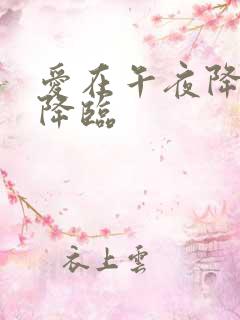 爱在午夜降临前降临