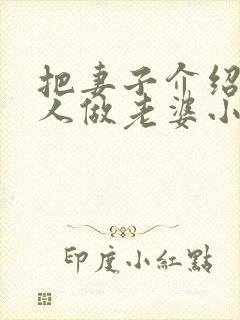 把妻子介绍给别人做老婆小说