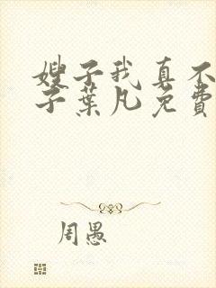 嫂子我真不是傻子叶凡免费