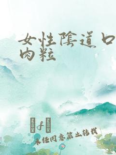 女性阴道口有小肉粒