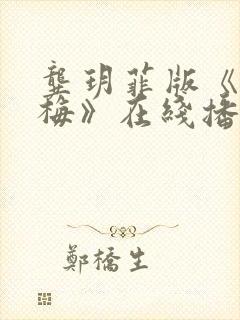 龚玥菲版《新金梅》在线播放