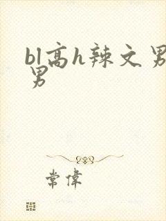 bl高h辣文男男