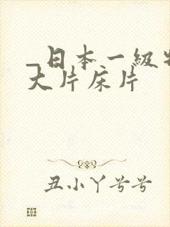 _日本一级特黄大片床片