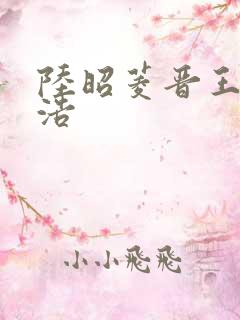 陆昭菱晋王朱明浩