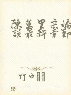 陈万里宋娇娇小说最新章节阅读