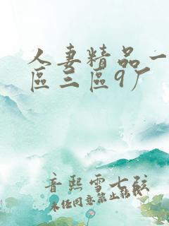 人妻精品一区二区三区9厂