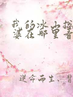 我的冰山总裁老婆在哪里看小说