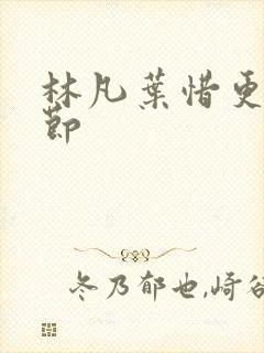 林凡叶惜更新章节