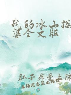 我的冰山总裁老婆全文版