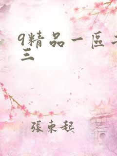 9精品一区二区三