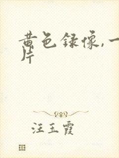 黄色录像,一级片