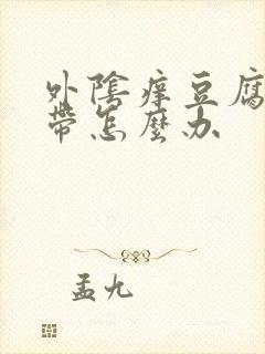 外阴痒豆腐渣白带怎么办