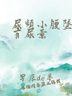 尿频小腹坠胀总有尿意